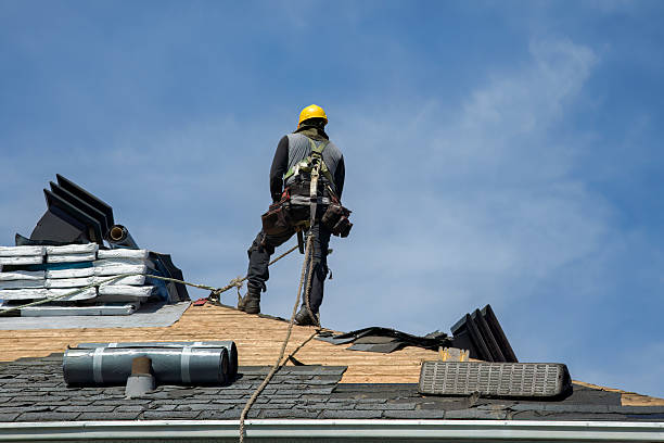 Professional Roofing technician working in Centereach, NY